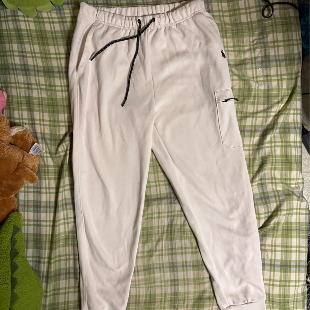 U.S. Polo Assn. Men's White Joggers